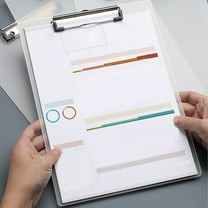 TaTaai 1Pcs A4 Clipboards,Heavy Duty Plastic Storage Clipboard with Low Profile Clip,Nursing Clipboards Folder Side-Opening,Smooth Writing Clip Board for Office