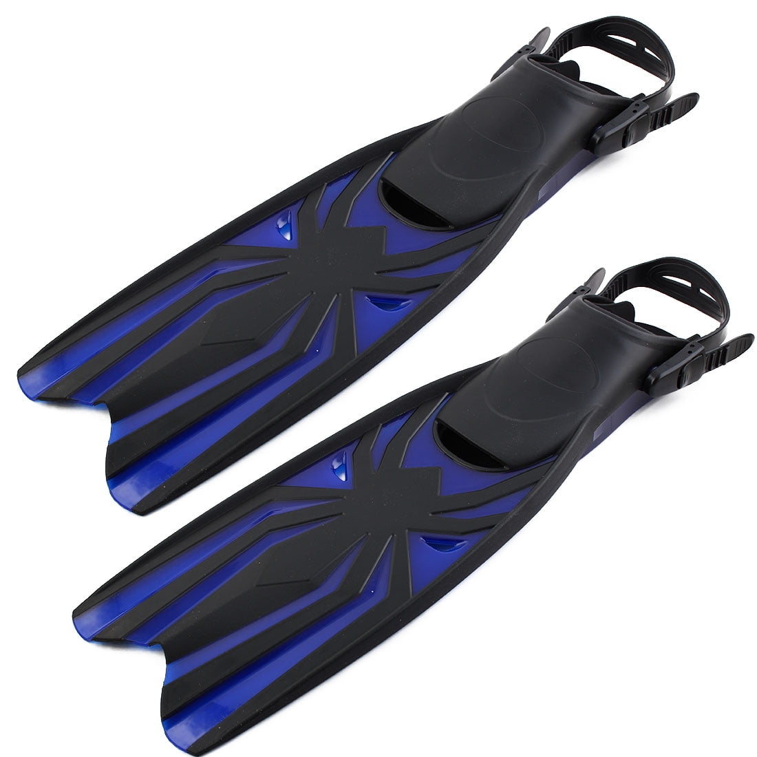 Swim Diving Snorkel Training Adjustable Floating Fin Flipper Pair ...