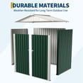 thumbnail image 4 of EuKer Metal Storage Sheds, 6ft x 4ft Outdoor Storage Shed with Lockable Door for Garden, Backyard, Green, 4 of 8