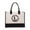 L, variant on Canvas Letter Print Beach Tote Bag, Waterproof Lined Handbag for Women, Spacious Grocery & Travel Essentials