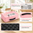 Pink Metal Security Safe Box with Digital Keypad Lock for Home Office ...