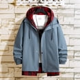 thumbnail image 2 of Vedolay Jacket Coat Fall Men Casual Long Sleeve Cardigan Blue,3XL, 2 of 5