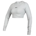 thumbnail image 3 of Crop Deportivo Wilson para Mujer Active Rib Manga Larga Color Gris Perla Talla M, 3 of 4
