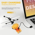 thumbnail image 4 of Flying Ball Toys Infrared Induction Colorful Built-in LED RC Robot Drone Toy Indoor Outdoor Games Toys for Kids Boys Girls 6 7 8 9 10 Year Old Birthday Xmas Gifts (Yellow), 4 of 7
