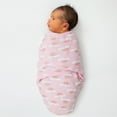 thumbnail image 2 of The Peanutshell Newborn Swaddles for Baby Girls, 3 Pack Set, Rainbow Unicorn, 2 of 5