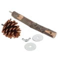 thumbnail image 1 of Applewood Bird Perch, Additional Space Easy To Grasp Exercise Natural Perch Bird Stand Pole Cage Decoration  For Parakeets For Conures 15cm / 5.9in Stand Pole Length, 1 of 8