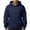 #6-Navy, variant on Zimjoy Fleece Hoodie for Men Solid Plain Casual Loose Hooded Fleece Sweatshirt with Pocket Long Sleeve Drawstring Cozy Pullover Sweatshirts Outwear, Wine S