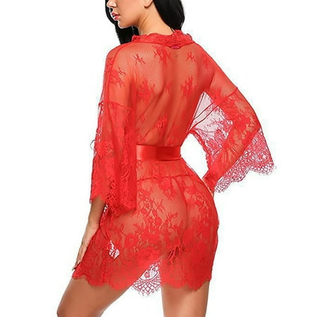 Women Lingerie Nightgown Womens Babydoll Dress Red Dresses For Women Sexy Lace Nightgown Women s Exotic Lingerie Sets