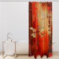 Art Dragonflies on Red Background Shower Curtain for Bathroom, 72x72