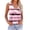 Pink, variant on Conairie V Neck Shirts For Womens Loose Striped Print Sleeveless Tank Tops Lightweight Basic Work Tee Vacation Clothes Pink L