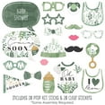 thumbnail image 2 of Big Dot of Happiness Boho Botanical Baby - Greenery Baby Shower Photo Booth Props Kit - 20 Count, 2 of 6