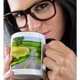 thumbnail image 2 of 3drose, the Road Leads to Amish Farms, Summertime, Lancaster Co., Pennsylvania, 11oz Two-tone Black Mug, 2 of 6