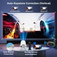 thumbnail image 3 of Projector with WiFi , HY300 pro 4K Decoding Android Auto  Portable Outdoor Home Movie Video Projector Compatible with Phone Laptop  TV, 3 of 6