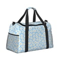 thumbnail image 2 of Balery Floral Daisy Bolsa de Gimnasio para Mujeres, Bolsa de Viaje con Bolsillo Húmedo, Bolsa de Fin de Semana para Mujeres, Bolsa de Viaje Resistente al Agua, 2 of 7