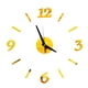 thumbnail image 1 of Injueey Relojes de pared luminosos Reloj grande Reloj Horloge 3D DIY Acrílico Espejo Pegatinas Cuarzo Duvar Saat Klock Moderno mudo Decoración del hogar Oro Injueey HA3328-03B, 1 of 6