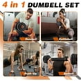 thumbnail image 3 of CELLOMOMO Adjustable Dumbbell Set, 66 lb, 3 of 8