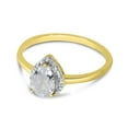 thumbnail image 3 of 10k Yellow Gold Pear White Topaz And Diamond Ring, 3 of 6