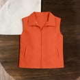 thumbnail image 2 of Jalioing Toddler Kids Outdoor Vest Boys Girls Solid Color Zip Up Collared Vest Casual Summer Travelling Vest with Pocket, 2 of 8