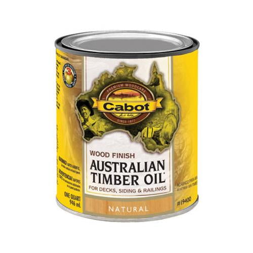 Cabot/Valspar 19400-05 Australian Timber Oil Wood Stain Finish, Natural, Qt.