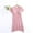 Pink, variant on Fengqque Nursing Maternity Maternity Postpartum Comfort Dress Pajamas V-neck Short Sleeved Postpartum Clothing For Pregnant Breastfeeding Dress Home Clothing Short Sleeved V-neck Dress