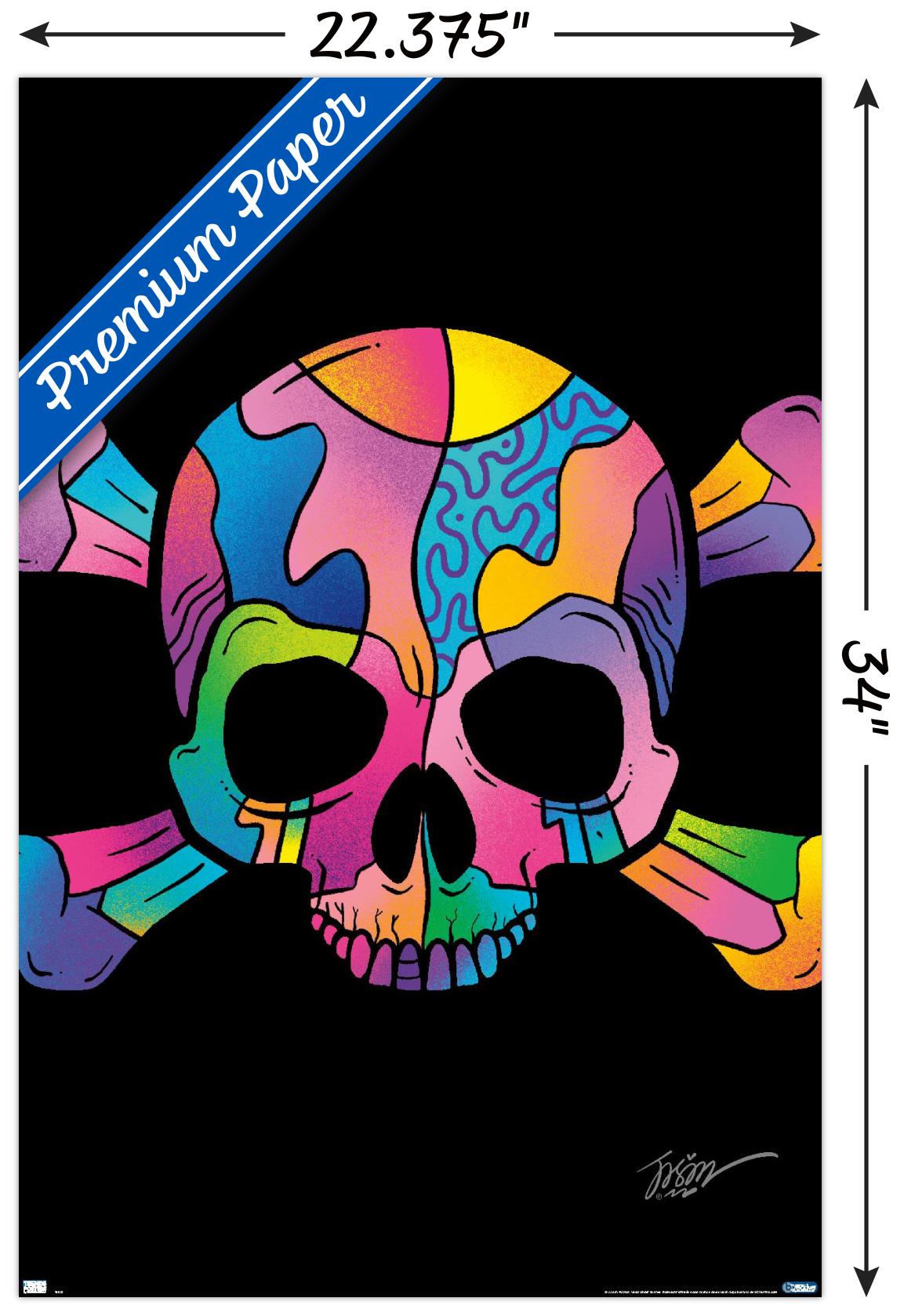 Jason Naylor - Color Skull Wall Poster, 22.375" x 34"