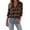 11# Coffee, variant on Flannel Shirt Women Plaid Long Sleeve Button Down Tops Work Blouse 2026 Fall Winter Clothes Retro Solo Layered Travel Wear
