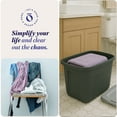 thumbnail image 6 of Homz 6610BKTS.10 10 Gallon Durable Molded Plastic Storage Bin with Secure Lid, 6 of 11