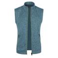 thumbnail image 1 of Chaleco con cremallera para hombre de otoño e invierno, suéter fino de terciopelo, cárdigan ajustado, chaleco con bolsillo y capucha para hombre, 1 of 6