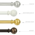 thumbnail image 3 of Urbanest 5/8" Single Telescoping Curtain Rod with Volle Finials, Bronze Gold, 28"-48", 3 of 8
