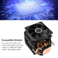 thumbnail image 4 of Enfriador de CPU ANGGREK Disipación de Calor Rápida 6 Tubos de Calor Negro, 4 of 7