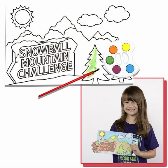 Vbs 2026 Snowball Mountain Challenge Craft Watercolor Mountain Scene Paint Kit (Pkg of 12): Find Your Strength in God, (Hardcover)