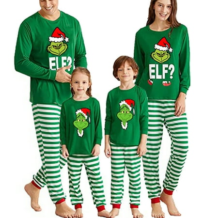 

BrilliantMe Christmas Family Matching Pajamas Set Xmas 2PCS Sleepwear Nightwear Homewear PJs Outfits Kids-3-4 Years