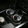 thumbnail image 4 of Farfi Cigarette Storage Cup Creative Multifunctional with Cover Rhinestone Ashtray Holder for Car, 4 of 8
