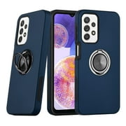 Samsung Galaxy A23 Phone Case, Durable Kickstand Magnet Ring Shock Resistant for Samsung Galaxy A23 Phone Case Blue