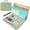 Relief Green, variant on NATISERAUM Padfolio Portfolio Binder with Handle, 5 Dividers, Notepad & Pen, Vegan Leather A4 3-Ring Zipper Document Organizer for Business/Interview