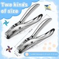 thumbnail image 3 of 12Pack 1 Hole Punch 1/4 and 1/8 Inch Single Hole Puncher Metal 5 Sheet Capacity Single Hole Punch Set Paper Punches, 3 of 8
