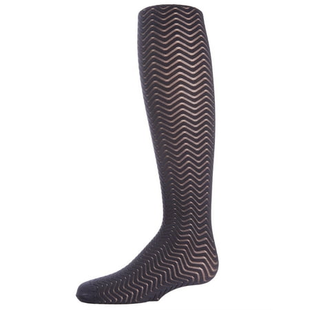 

MeMoi Sheer Wave Chevron Tights - Girls - Female