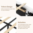 thumbnail image 5 of VIPLOV King Size Boucle Bed Frame, Cloud Upholstered Platform Bed with Height Adjustable Headboard & Soft Rounded Corners, No Noise Free, Easy Assembly,White, 5 of 8