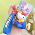 thumbnail image 2 of LLavero de Hello Kitty Sanrio para niña, colgante de Cinnamoroll Kuromi genuino, hebilla de cuerda, llavero de avión giratorio, regalo de cumpleaños YAOSANBAO BAO unisex, 2 of 2