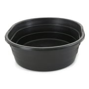 Little Giant 15 Gal Poly Plastic Oval Stock Water Tank Trough, Black (2 Pk)