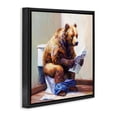thumbnail image 4 of Stupell Industries Bathtub Bear with Graffiti Typography Painting Black Floater Framed Canvas Art Print Wall Art, 18 x 18, 4 of 10
