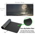 thumbnail image 6 of Big Mouse Pad Keyboard Mat Gaming Mouse Pads Large Mousepad Home Office Decor Non-Slip Rubber Base 35.4 X 15.7 for Game Office, Tropical Beach Palm Tree with Full Moon Starry Night, 6 of 6