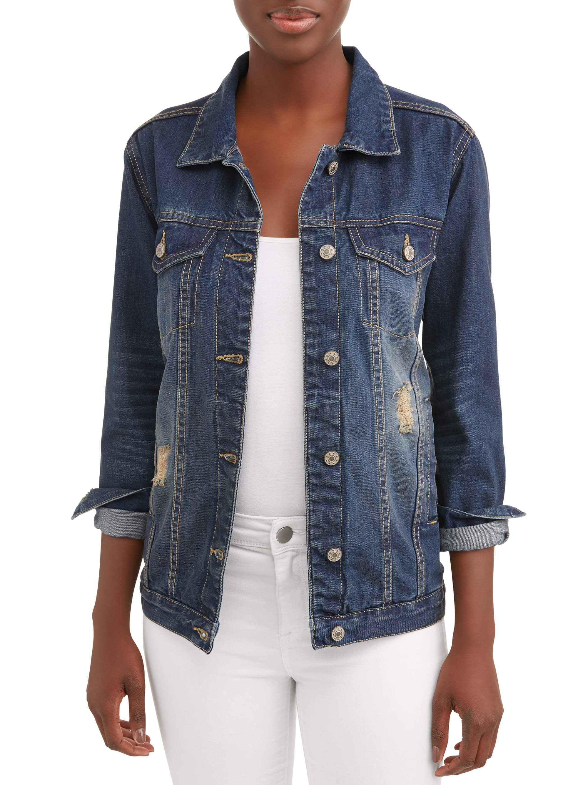 Women's Distressed Denim Jacket