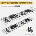 thumbnail image 4 of 2-Pack 1x6ft Garage Wall Shelving, Garage Storage Wall Garage Shelves for Wall Storage, Heavy Duty Garage Storage Rack Wall Mounted Floating Shelves, 600lbs Load Capacity, 12-inch-by-72-inch, 4 of 9