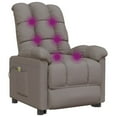 thumbnail image 3 of vidaXL Electric Massage Chair Taupe Fabric, 3 of 5