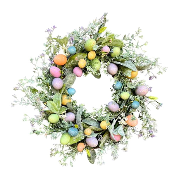 Guirnalda de de 17,72 pulgadas, decoración colgante, guirnalda de huevos de Pascua para accesorios