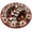 B, variant on Christmas Area Rug, 15.75" Round Christmas Rug For Living Room, Traditional Holiday Decorative Mat