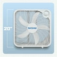 thumbnail image 4 of Hurricane Classic 20 Inch Portable Floor Fan with 3 Speed Settings, White, 4 of 11