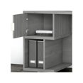 thumbnail image 6 of kathy ireland Home by Bush Furniture 60" Computer Desk with Hutch Cabinet & Bookcase Modern Gray, 6 of 8