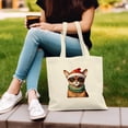 thumbnail image 3 of Hello Winter Abyssinian Frosty Morning Walk Welcome Snowy Christmas Canvas Tote Bag Cat Lover Kitten Owner Gifts Reusable Shopping Grocery Bag - 02018, 3 of 5